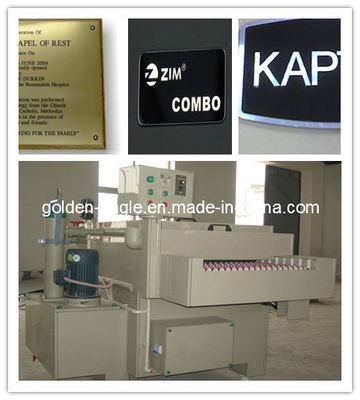 Solución ácida Cloruro férrico o HNO3 Máquina de grabado químico a medida modelo NO. S650