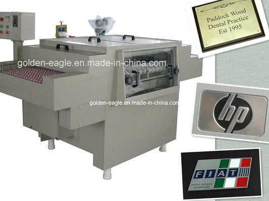 Máquina de grabado de metal hueco para la solución ácida de cloruro férrico o HNO3